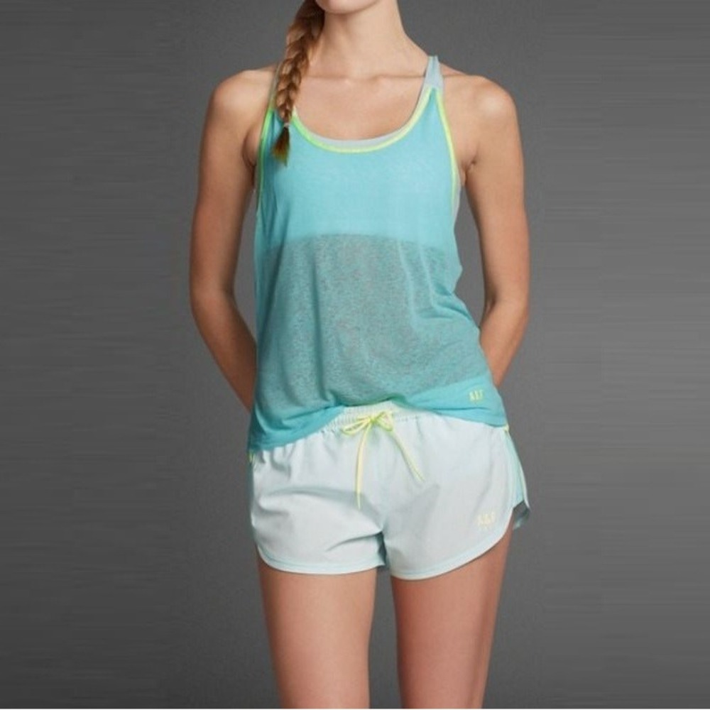 Abercrombie & Fitch Burnout Racerback Tank Top Activewear Sports Bra Size XS